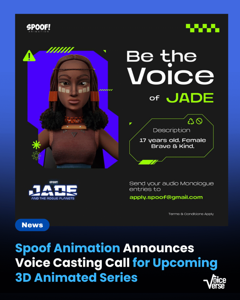 Spoof Animation Announces Voice Casting Call for Upcoming 3D Animated Series