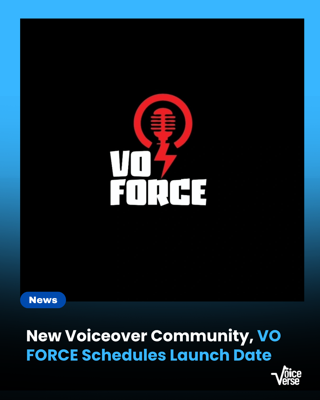 New Voiceover Community, VO FORCE Schedules Launch Date