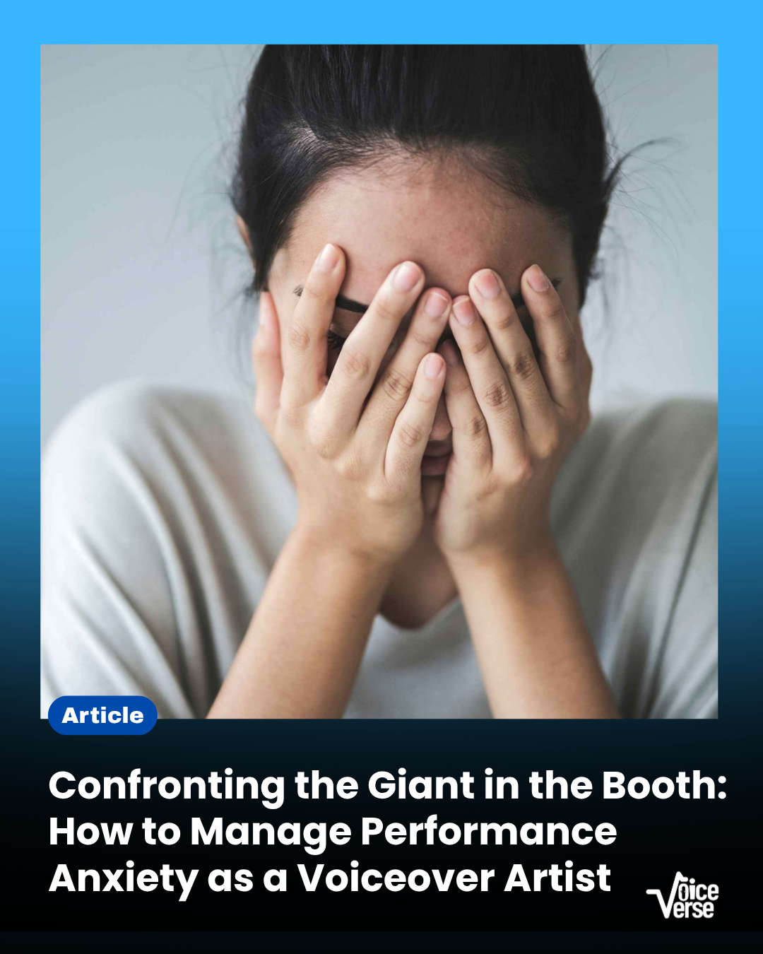 Confronting the Giant in the Booth: How to Manage Performance Anxiety as a Voiceover Artist