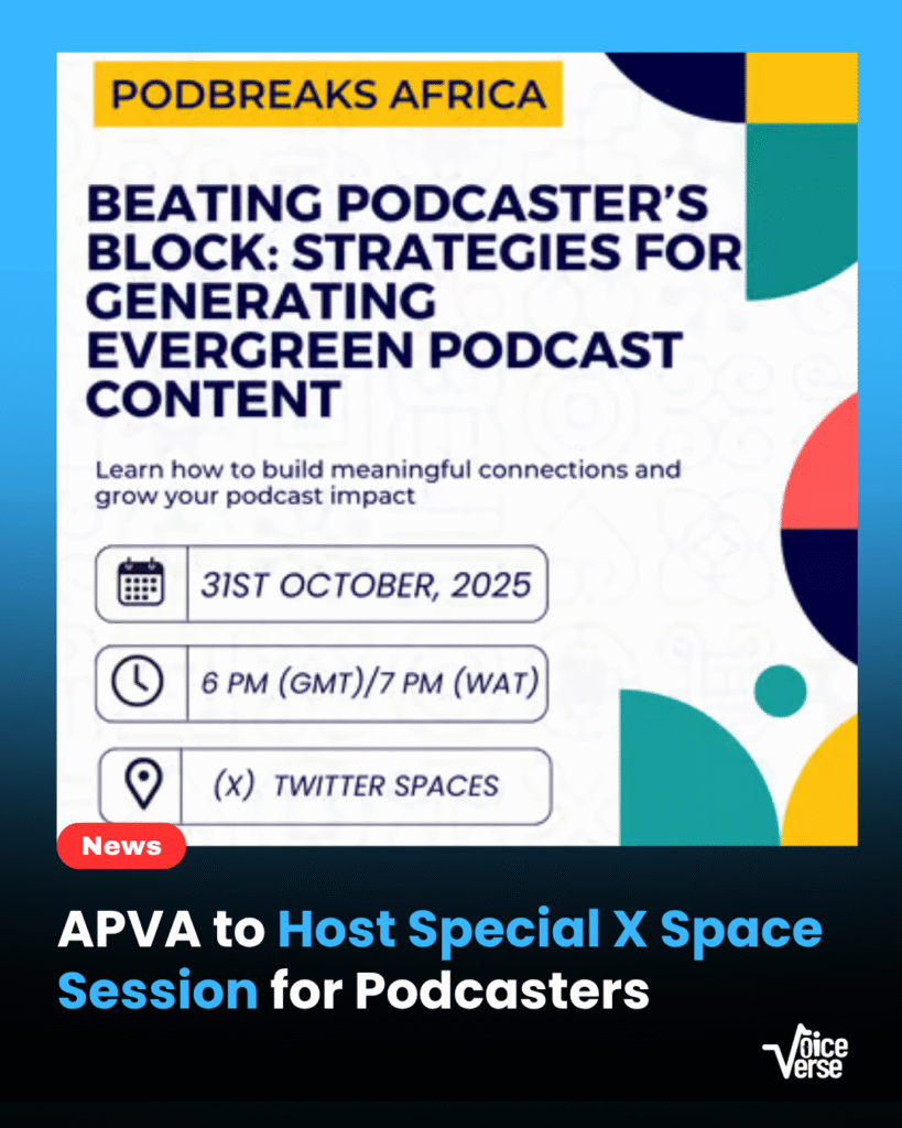 APVA to Host Special X Space Session for Podcasters